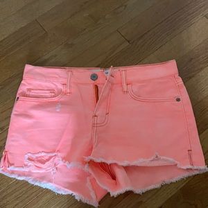 Abercrombie pink denim shorts — size 25
